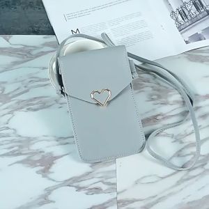 Tas Hp Wanita Touchscreen Selempang Transparan Dompet