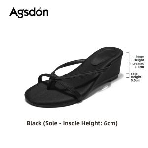 Agsdon | Platform Sandals Wedge Slipper
