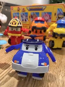 [HCM]Bộ 6 xe Robocar Poli biến hình nhựa tốt