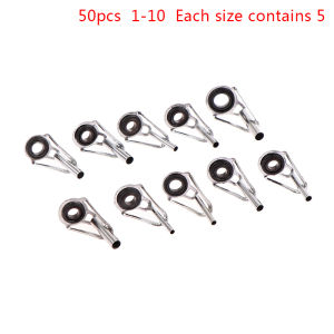 【QTG329】80pcs/Box size1-10# Fishing Rod Guide Tip Repair Kit Set DIY Eye Rings Fishing Rod Guide Fishing Tackle[T]【WQ】