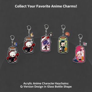 Bandai | Tokyo Ghoul Kaneki Ken Touka Kirishima Rize Kamishiro Acrylic Keychain Anime Keyring Decor