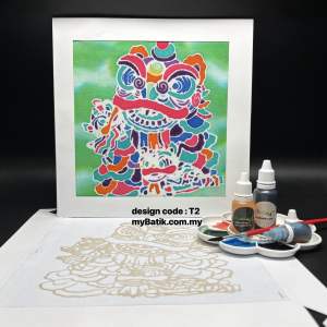 Lion Dance DIY Batik Painting Kit Set