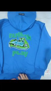 Áo hoodie dây kéo bé trai Con Xinh phom rộng nỉ hình in CÁ SẤU cho bé từ 14-50kg