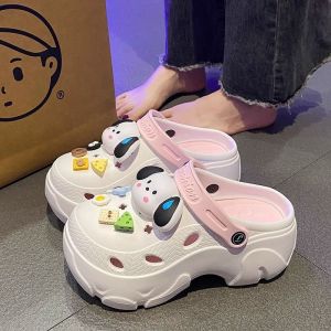 Giày Đế Dày Dễ Thương Pachat Dog Clog Dành Cho Nữ Mùa Hè 2024 Giày Lười Chống Trượt Chống Mùi Đế Cao Su Đế EVA