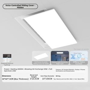 NVC | Voice Controlled Bath Heater With Fan and Light
