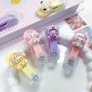 Portable Mini Cute Cartoon Nail Clippers with Protective Cover Personal Nail Scissors for Students And Girls on the Go