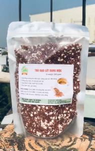 Trà gạo lứt huyết rồng rang mộc trà gạo lứt hỗ trợ giảm cân cực tốt (500Gram) nguyên chất trà thảo mộc nhà làm