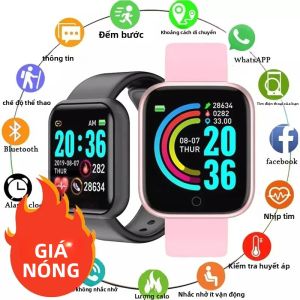 Đồng Hồ Thông Minh Y68 Bluetooth Theo Dõi Sức Khỏe Đồng Hồ Thể Thao Máy Đo Nhịp Tim Máy Đo Huyết Áp Cho Android iOS Dây Đeo Cổ Tay Nam