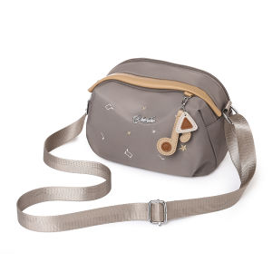 2023 ใหม่ผ้าOxfordกระเป๋าสี่เหลี่ยมเล็กๆสําหรับผู้หญิงลําลองไนลอนไหล่กระเป๋าCrossbodyสายคล้องผ้าใบกระเป๋าแม่