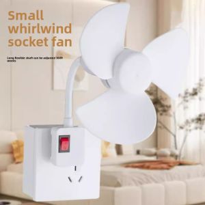 MONLEYTA | German 2025 New Small Cyclone Socket Fan Wall Mounted Toilet Hanging Kitchen Quiet Mini Fan Household Plug In Wall Fan