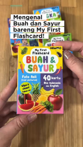 My First Flashcard BUAH dan SAYUR (40 kartu - gambar foto asli) - kartu edukasi
