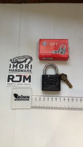 Gembok Hitam 20 25 30 40 50 60 75 mm Kunci Pintu Rumah Koper pagar GRT
