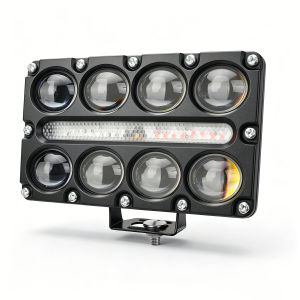 KEVANLY | 1Pcs LED External Spotlight With Switch White Yellow 8 Lens DRL Driving Light Strobe Light for Car Motorcycle Off-Road Truck