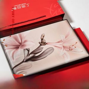 Pure Mulberry Silk Scarf Long Womens Style Sunscreen Shawl Scarf Fashionable Korean Print Design for All Ages Spring Autumn Use