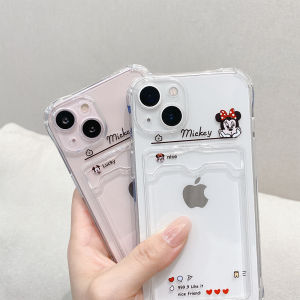 ส่วนประกอบ: เคสใสใส่บัตรรูปถ่ายที่สำคัญสำหรับ For iPhone 11 15 Pro Max 12 13 14 Pro Max 7 8 SE 2020 7P 8P X XS Max ราคาถูกแสดงในหน้าจอ