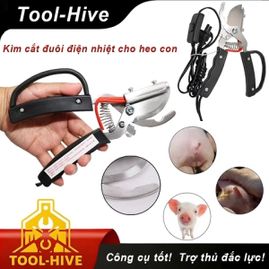 Tool-Hive Kìm bấm đuôi heo kìm cắt đuôi lợn con bằng điện có công tắc điều chỉnh
