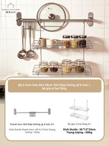 MODERN SWEETHOME | Giá Để Kệ Bếp Treo Tường Không Cần Đục Lỗ
