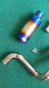 Gixxer 250 SF – SC Project Round Exhaust with Resonator + DB Reducer