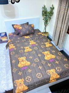 Bộ Ga Gối Cotton Poly m6/m8 Drap Giường Poly Ga Trải Giường Kèm 2 Vỏ Gối Nằm Đơn Giản.