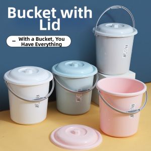 JIADONGLI | Portable Thick Plastic Water Bucket with Lid