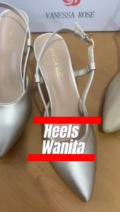 Sepatu High Heels Wanita Import Vanessa Rose JY8001 Sepatu Kerja Kulit Import Sepatu Pesta Kekinian (+Box) Import
