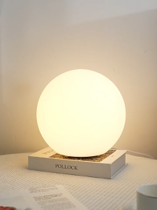 Floor lamp light luxury moon lamp Nordic bedroom spherical table lamp photography moon lamp