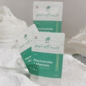 3 PCS Masker VG SHINY Peel Off Mask Niacinamide+Allantoin - Perawatan Kulit Alami - Memudarkan Komedo Mengencangkan Hitam Arbutin Mencerahkan Wajah - 30g