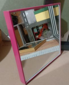 Cermin kotak persegi 18x18/cermin aesthetic/cermin rias/cermin dinding