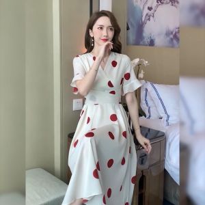 🌟CORE🌟dresses women new style 2025 Dress Women Age Reduction Wear All-match High-end Medium-length Loose Dress COD