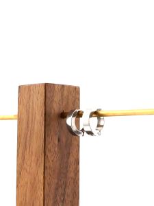 Anting 100% Titanium Kualitas Tinggi Bulat Tindik Pria & Wanita Anting Titanium Terbaru