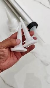 (Ce14)10pcs Caulking Nozzle Structural Glue Nozzle Plastic Universal Caulking Nozzle Tip Mouth Tools