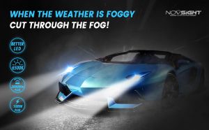 Novsight N75 9005 HB3 LED Headlight Bulb Kit 100W 20000LM 6500K Super Bright LED Lights for Car High Beam Plug&Play 2Pcs 1 Year Warranty Free Shipping
