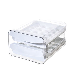 Drawer-type Transparent Food-safe Double-layer Egg Storage Box