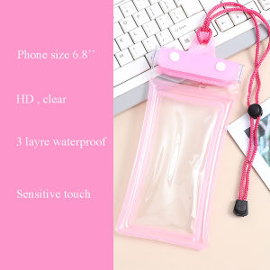 Waterproof Phone Case Pouch Swimming Floating Bag Cover For iPhone 13 14 15 16 Pro Samsung S23 S25 Xiaomi Huawei Below 6.8