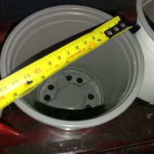 100pcs PVC WHITE SOFT POTS (THICK) (12cm 13cm 14cm 15cm)