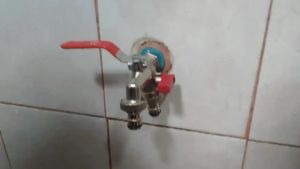 1 trong 2 ra vòi bền Vòi chống ăn mòn máy giặt van bi vòi 3/4in đầu vào cho tưới tiêu cho ngoài trời