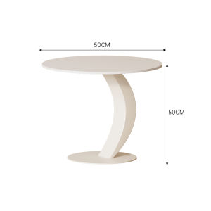 OUQI | Cream Elegant Modern Minimalist Small Living Room Coffee Table