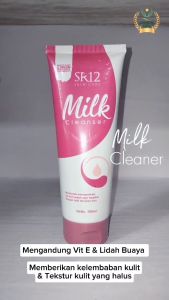 SR12 Milk Cleanser Premium - Double Cleansing Cream Menghilangkan Minyak & Riasan untuk Semua Jenis Kulit