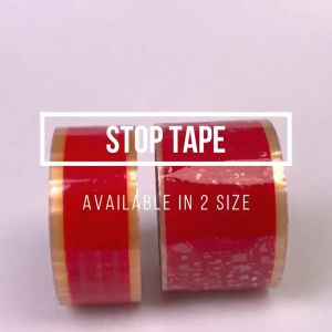 Daimaru Opp Printed Tape transparent Lakban Bening Stop 48mm x 100M