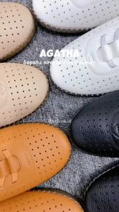 HELIVA AGATHA Sepatu Loafer Slip On Kerja Sol 1cm HV3021