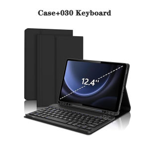 For Samsung Galaxy Tab S7+/ S8+ / S9+ / S7FE+ / S9FE+ / S10+ 12.4 Inch Case Detachable Magnetic Keyboard Cover with S Pen Holde