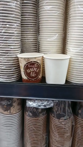 ( 1 PACK 50 PCS ) PAPER CUP GELAS KERTAS KOPI MINUMAN DALGONA COFFEE MULUT BESAR KECIL POLOS MOTIF