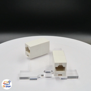 Jack Conector RJ 45 ตัวต่อความยาวสายlan (F/F) ตัวต่อกลางสายแลน เมีย/เมีย
