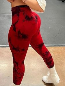 Quần Tập Yoga Bó Sát in Sọc Dệt Kim Phong Cách Đường Phố Cho Nữ Quần Dài Thường Ngày Mùa Xuân 2025 Quần Bó