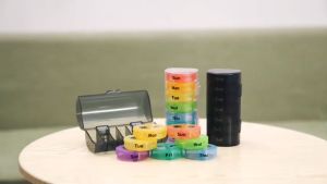 Weekly Pill Box Organizer 7 Day 2 Times a Day Tablet Capsule Storage Container Medicine Box Bekas Pil am pm