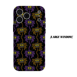Halloween Spider Phone Case for iPhone 18 17 16 15 14 13 12 11 Air Pro Max Plus Double-layer Cover