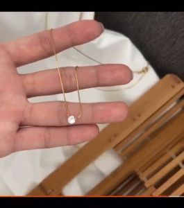 Kalung Titanium Anti Karat Wanita Terbaru / Kalung Titanium Plus Liontin Full Permata Terbaru 2022 / Kalung Titanium Ori Korea Import