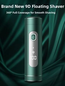 German Design 9D Electric Shaver For Men Portable Rechargeable Rotary Shaving