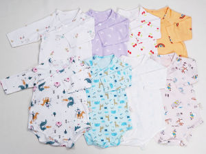 Body Tay Dài Cotton Cao Cấp Nút Gài Chéo Dành Cho Bé từ 3 Đến 10 Ký Sihu Baby Shop
