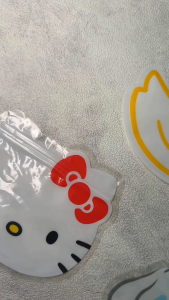 Plastik Ziplock Karakter Sanrio | Plastik Pouch Mini Aksesoris Permen | Ziplock Souvenir Motif Bentuk Kepala Sanrio Kuromi Hello Kitty Melody Cinnamoroll